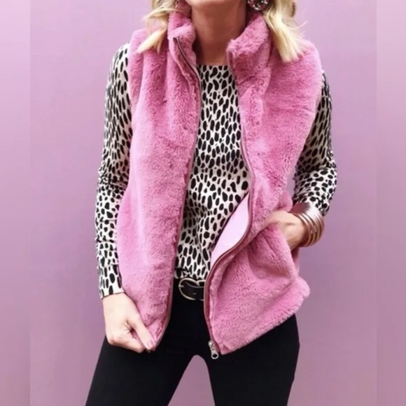 J. CREW FAUX FUR VEST - Picture 3 of 10